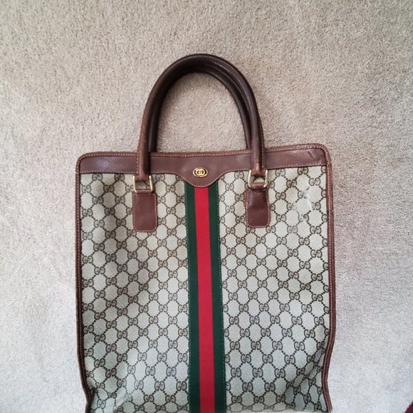 Unisex Authentic Vintage Gucci Shopper Tote Bag - Picture 2 of 9